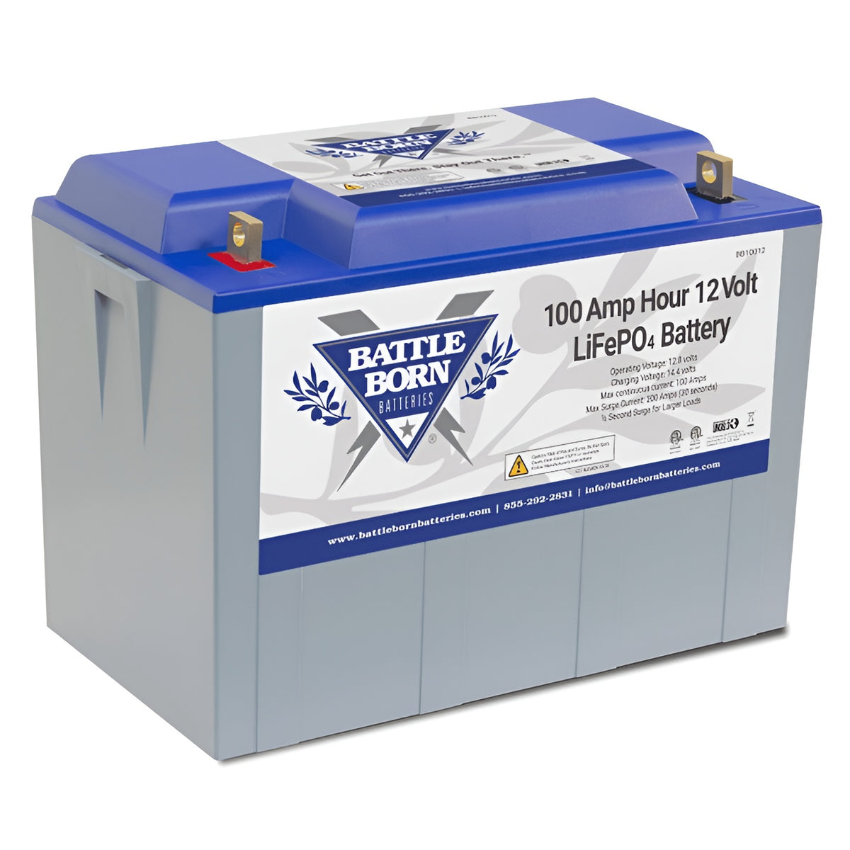 BattleBorn 100Ah 12V LiFePO4 Deep Cycle Battery Deep Cycle Lithium Solar Battery - BB10012