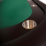 BBO The Rockwell Classic Mahogany 10 Person Poker Table with Armrests & Dining Top  2BBO-RW