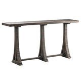 Crestview Collection Alpine 76" x 17" x 39" Transitional Wood Console Table In Ebony Finish - CVFNR797