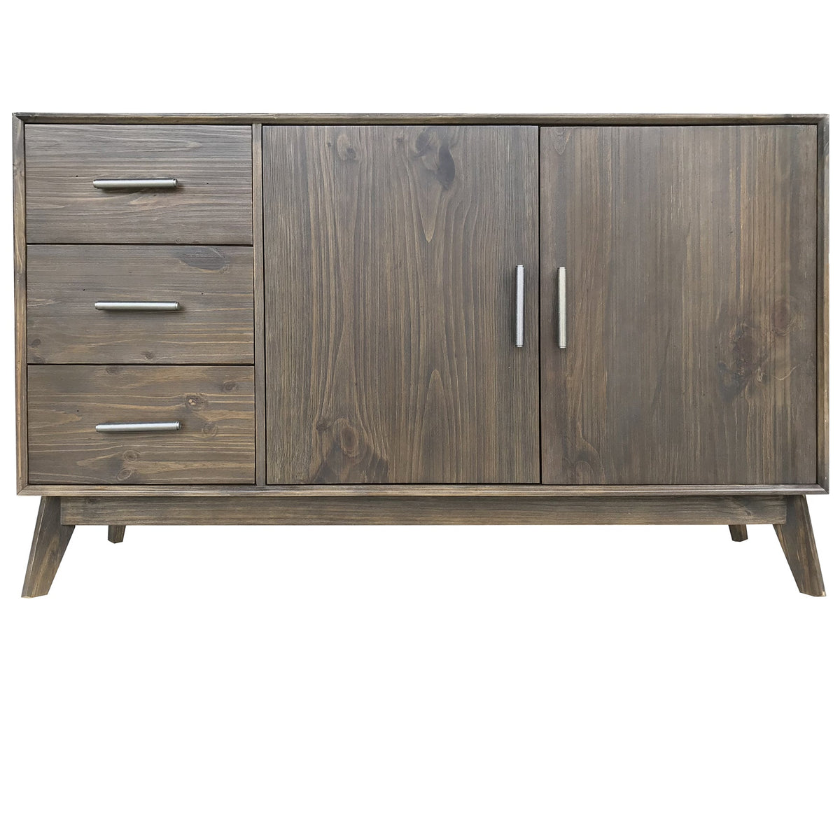 Crestview Collection Blackwell 63" x 18" x 37" 3-Drawer 2-Door Traditional Brown Wood Sideboard - CVFVR8255
