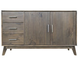 Crestview Collection Blackwell 63" x 18" x 37" 3-Drawer 2-Door Traditional Brown Wood Sideboard - CVFVR8255
