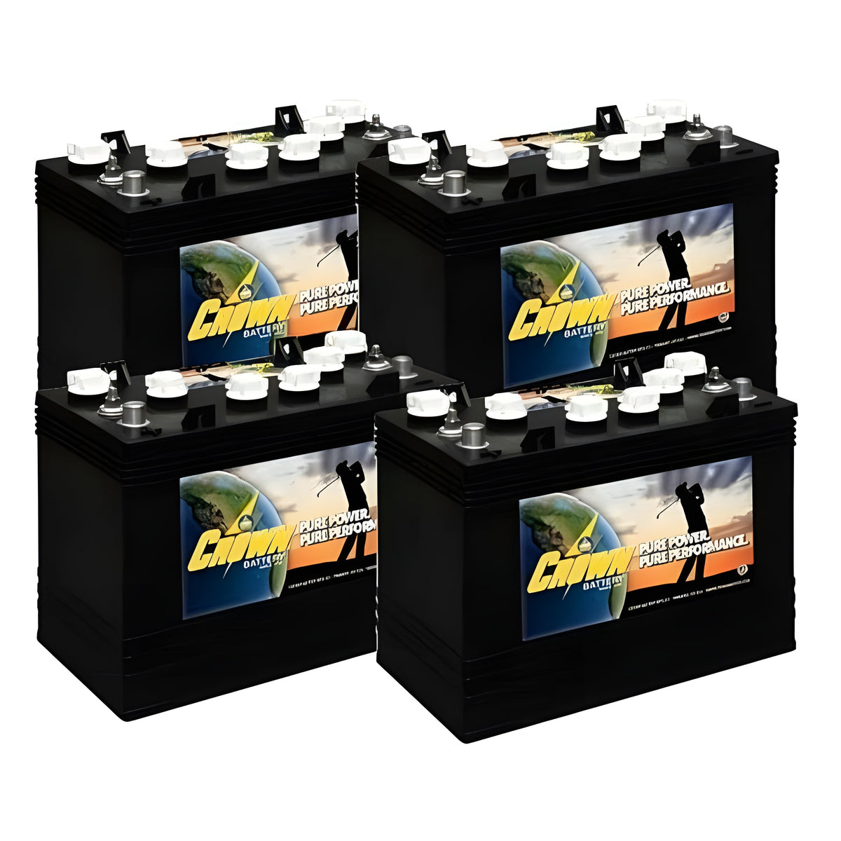 Crown Battery Scissor Lift / Floor Scrubber 6 Volt CR-205 [4 Pack, 24V) - CR-205-4x