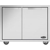 Twin Eagles 18" Roll-Out Stainless Steel Double Trash Drawer / Recycling Bin - TETD182T-B