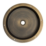 Eden Bath 15" Round Stainless Steel Undermount Bathroom Sink with Drain in Antique Gold - EB_SS050AT