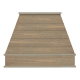 Akicon Custom Rustic Range Hood, Reclaimed Barn Wood Vent Hood with Insert Ventilator & Decorative Molding Trim, Craftsman B Series - AK-Wood hood-C-B