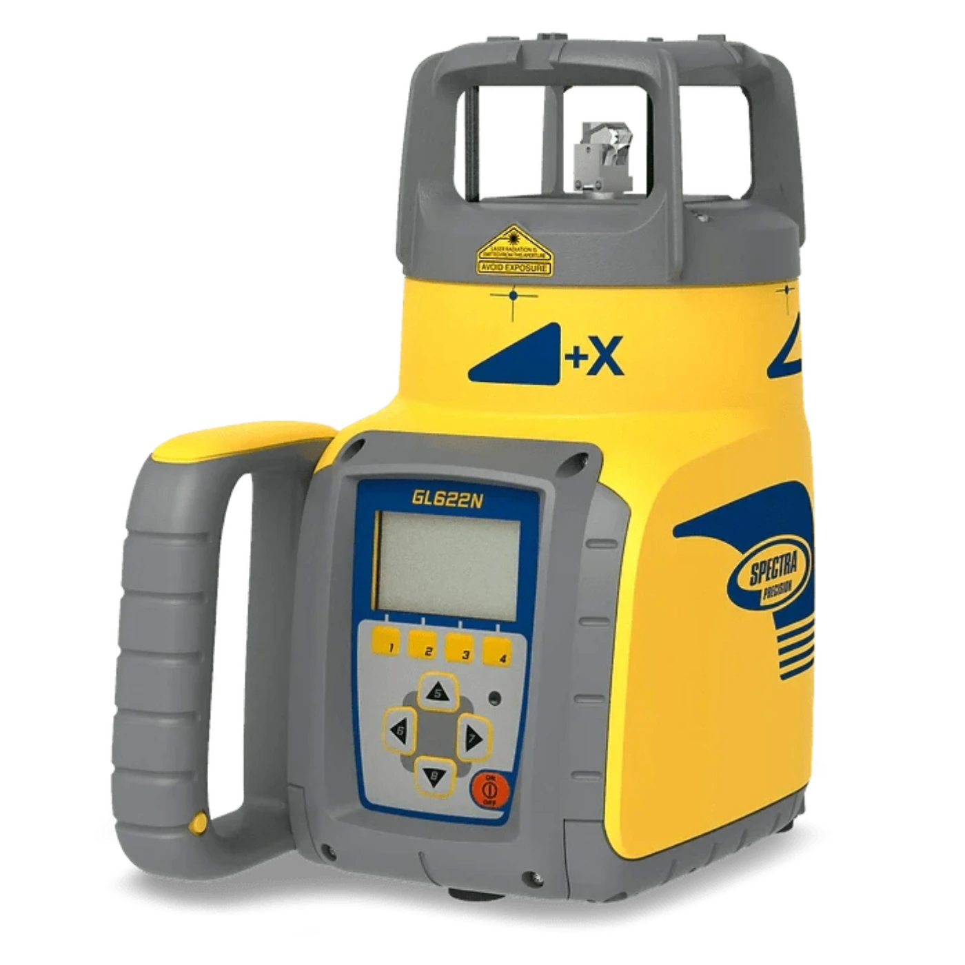 Spectra Precision Dual-Slope Grade Laser Level Kit with Laser Meter, C70 Rod Clamp, Remote Control, 10 Ah NiMH Batteries, Charger - GL622N