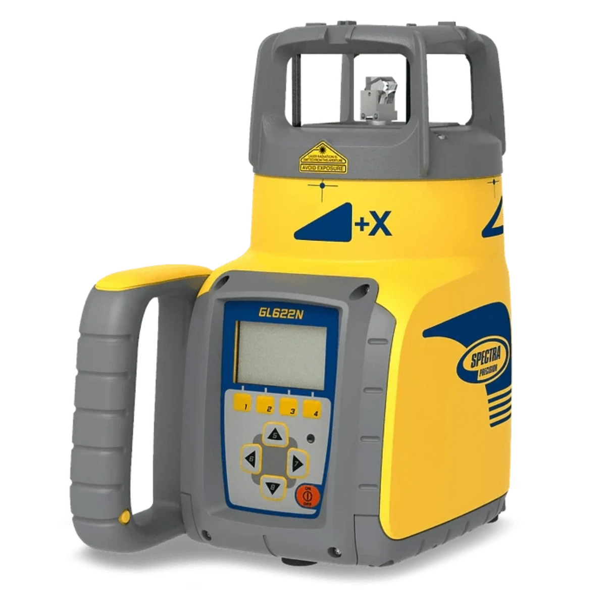 Spectra Precision Dual-Slope Grade Laser Level Kit with Laser Meter, C70 Rod Clamp, Remote Control, 10 Ah NiMH Batteries, Charger - GL622N