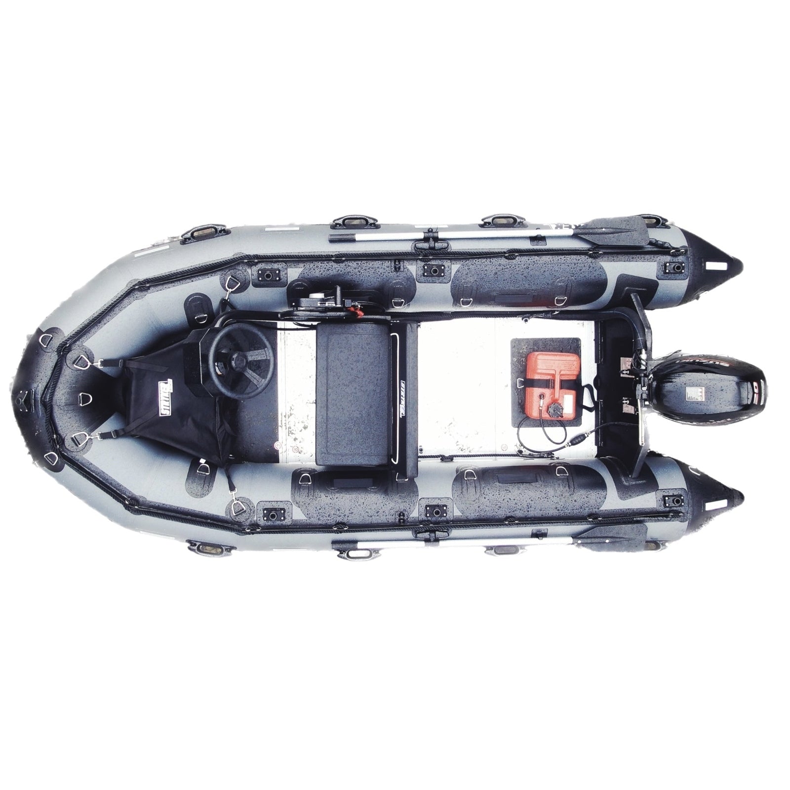 Stryker Boats (12’ 5”) Inflatable Boat – Blacked Out - PRO 380-BO