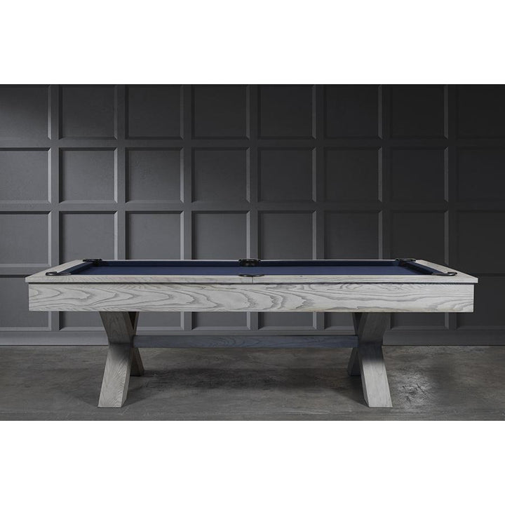 Iron Smyth The Crossbones 8' Slate Pool Table - White Wash - ISAF-90080-Whitewash