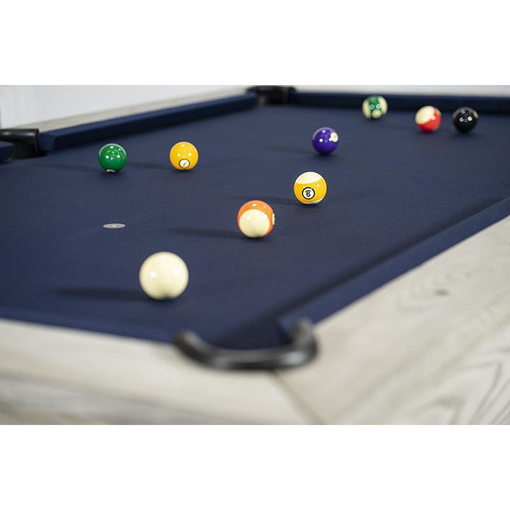 Iron Smyth The Crossbones 8' Slate Pool Table - White Wash - ISAF-90080-Whitewash