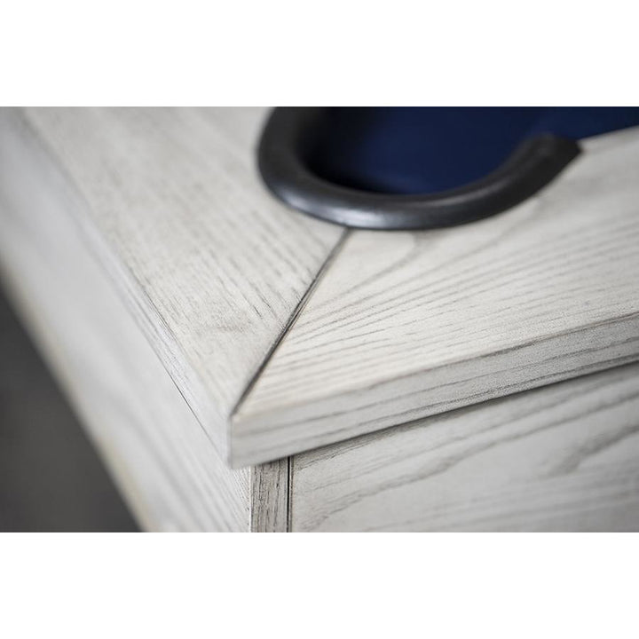 Iron Smyth The Crossbones 8' Slate Pool Table - White Wash - ISAF-90080-Whitewash