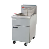 Inferno Blaze IB-GF-75 75 lb Floor Model Gas Fryer Commercial - IB-GF-75-NG