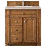James Martin Vanities Bristol Collection 30 in. Single Vanity in Saddle Brown with Countertop Options - 157-V30-SBR-3AF