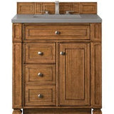 James Martin Vanities Bristol Collection 30 in. Single Vanity in Saddle Brown with Countertop Options - 157-V30-SBR-3AF