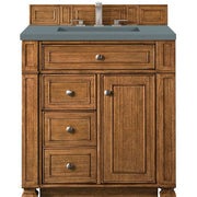 James Martin Vanities Bristol Collection 30 in. Single Vanity in Saddle Brown with Countertop Options - 157-V30-SBR-3AF