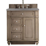 James Martin Vanities Bristol Collection 30 in. Single Vanity in Whitewashed Walnut with Countertop Options - 157-V30-WW-3CBL