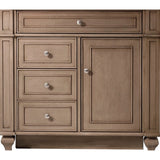 James Martin Vanities Bristol Collection 36 in. Single Vanity in Whitewashed Walnut, Cabinet Only - 157-V36-WW