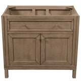 James Martin Vanities Chicago Collection 60 in. Single Vanity in Whitewashed Walnut, Cabinet Only - 305-V60D-WWW