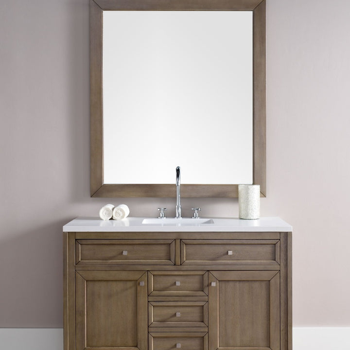James Martin Vanities Chicago Collection 48 in. Single Vanity in Whitewashed Walnut with Countertop Options - 305-V48-WWW-3AF