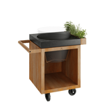 OFYR Kamado Table Corten 65 PRO Concrete BGE - O-K-T-65-PRO-CC-BGE