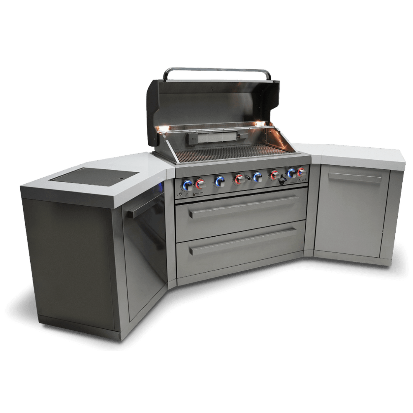 Mont Alpi 6-Burner Island With 45-Degree Corners - MAi805-45