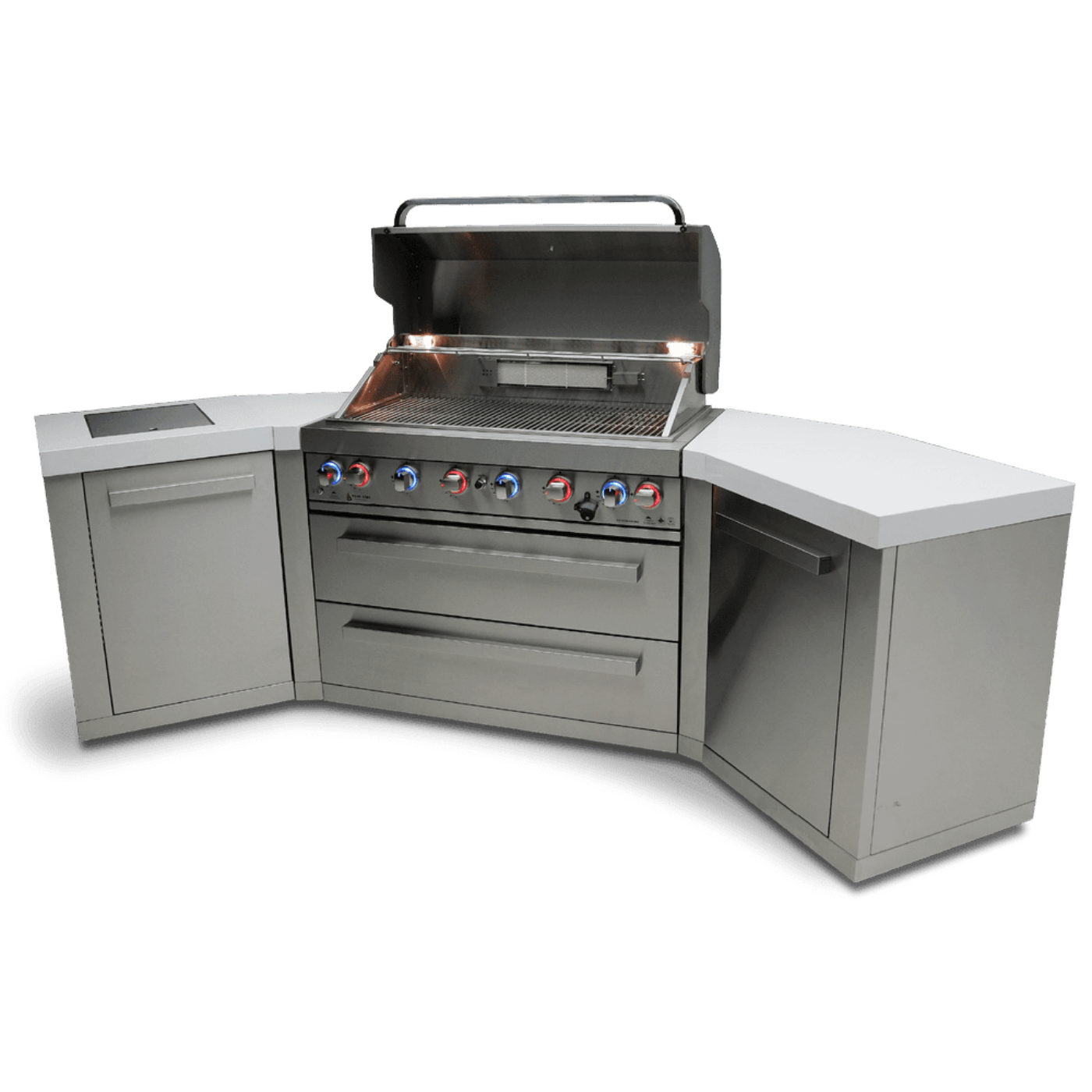 Mont Alpi 6-Burner Island With 45-Degree Corners - MAi805-45