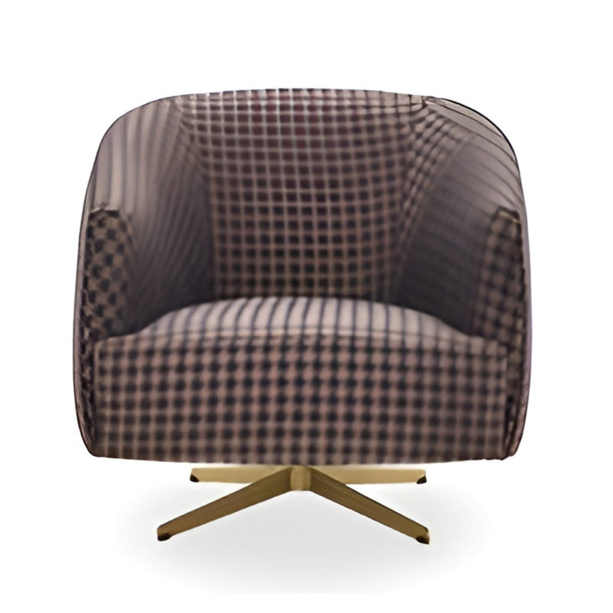 Enza Home US Merida Swivel Armchair - 2044 - K1 - 21202 Blue Gold - AR:212 - 1431668