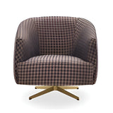 Enza Home US Merida Swivel Armchair - 2044 - K1 - 21202 Blue Gold - AR:212 - 1431668