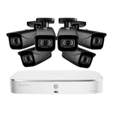 Lorex 4K 8-Channel Fusion NVR System with Six 4K 8MP IP Cameras Security Surveillance System New N4K2-86BB