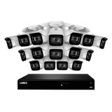 Lorex 16-Channel Fusion NVR System with Sixteen 4K 8MP IP Cameras Security Surveillance System New N4K3-1616WB