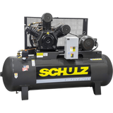 Schulz L-Series Air Compressor 10 HP 120 gal. 2-Stage 208-230V 3-Phase Horizontal New - 10120HL40X-3