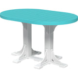 LuxCraft 4' x 6' Oval Table - Bar Height -  P46OT-BHCHB