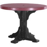 LuxCraft 4' Round Table - Counter Height -  P4RT-CHCHB
