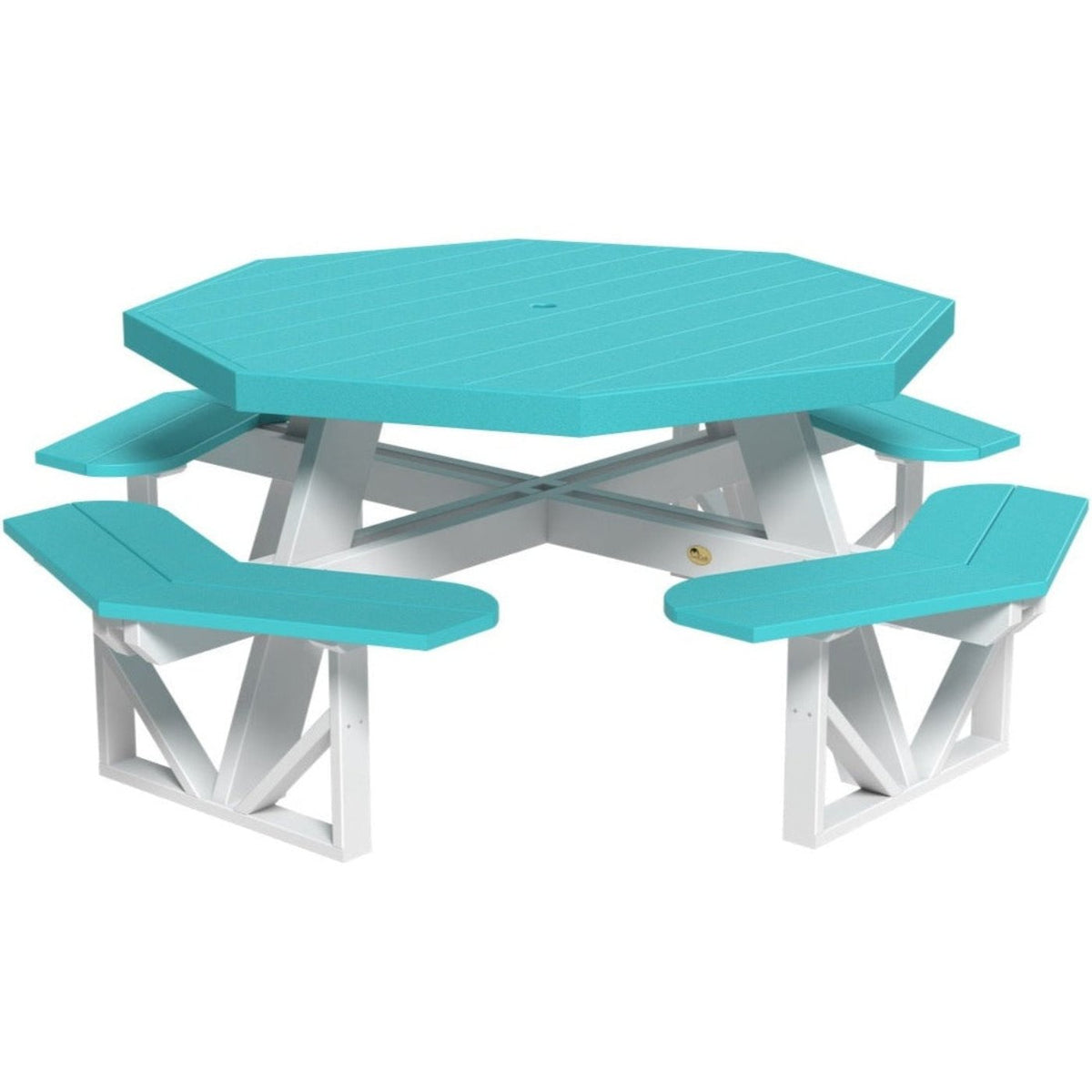 LuxCraft Octagon Picnic Table - POPTCHB