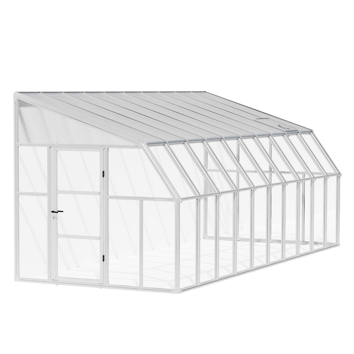 Rion Sunroom 8 ft. x 20 ft. Solarium Kit - White Structure & Hybrid Panels