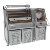 Fuego Criollo Professional Grill 4 Sections Freestanding Argentine Charcoal Grill - PG4M