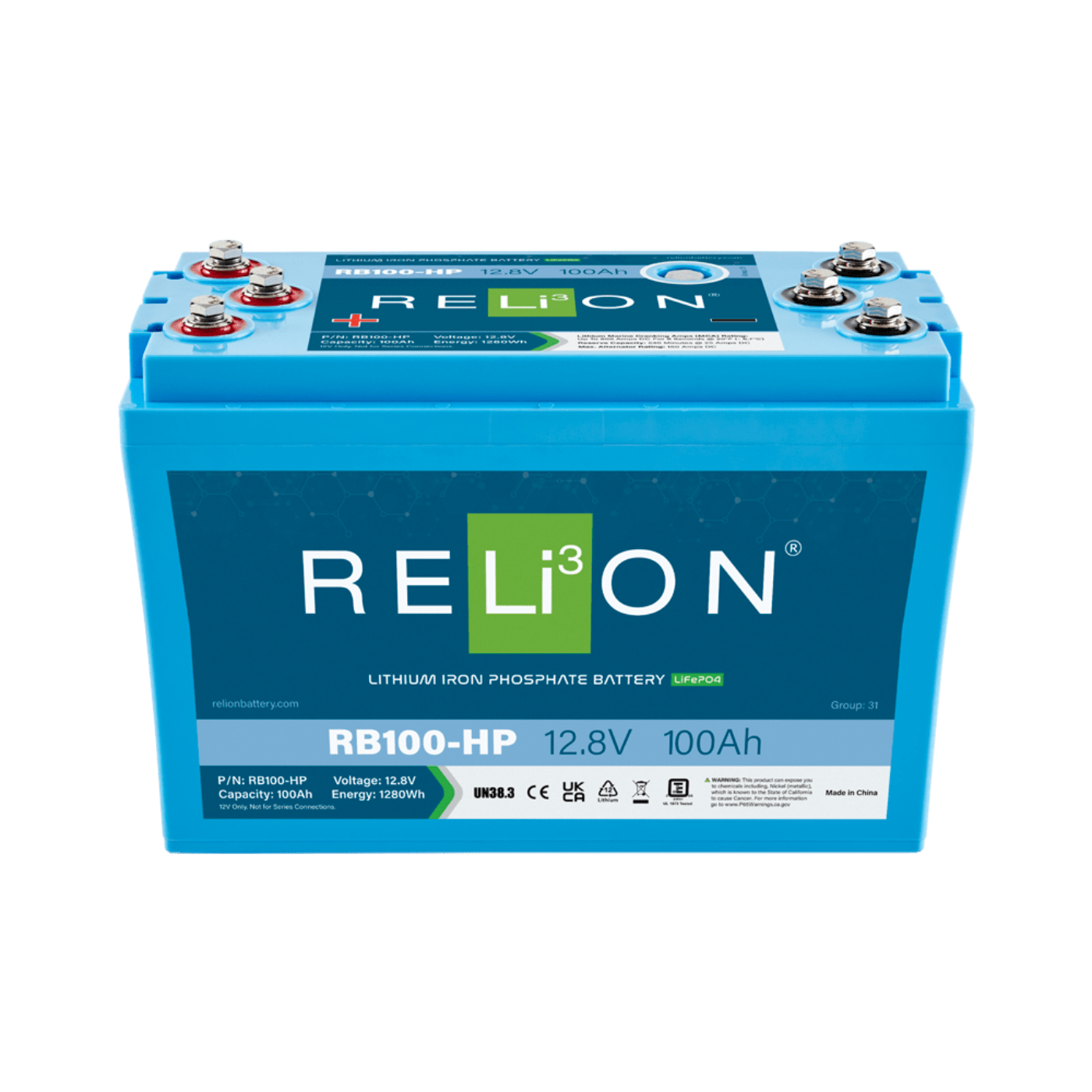 Relion 12.8V 100Ah Hp Lifepo - R7RRB100HP