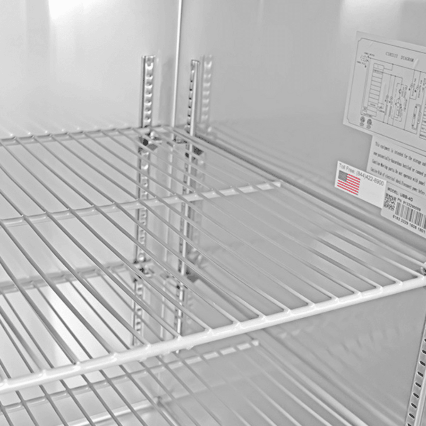 SABA SBB-27-23B - 27" Depth 23" One Door Commercial Back Bar Cooler Black - SBB-27-23B