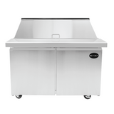 SABA SPS-48-18M - 48" Two Door Commercial Mega-Top Sandwich Prep Table with 18 Pans - SPS-48-18M