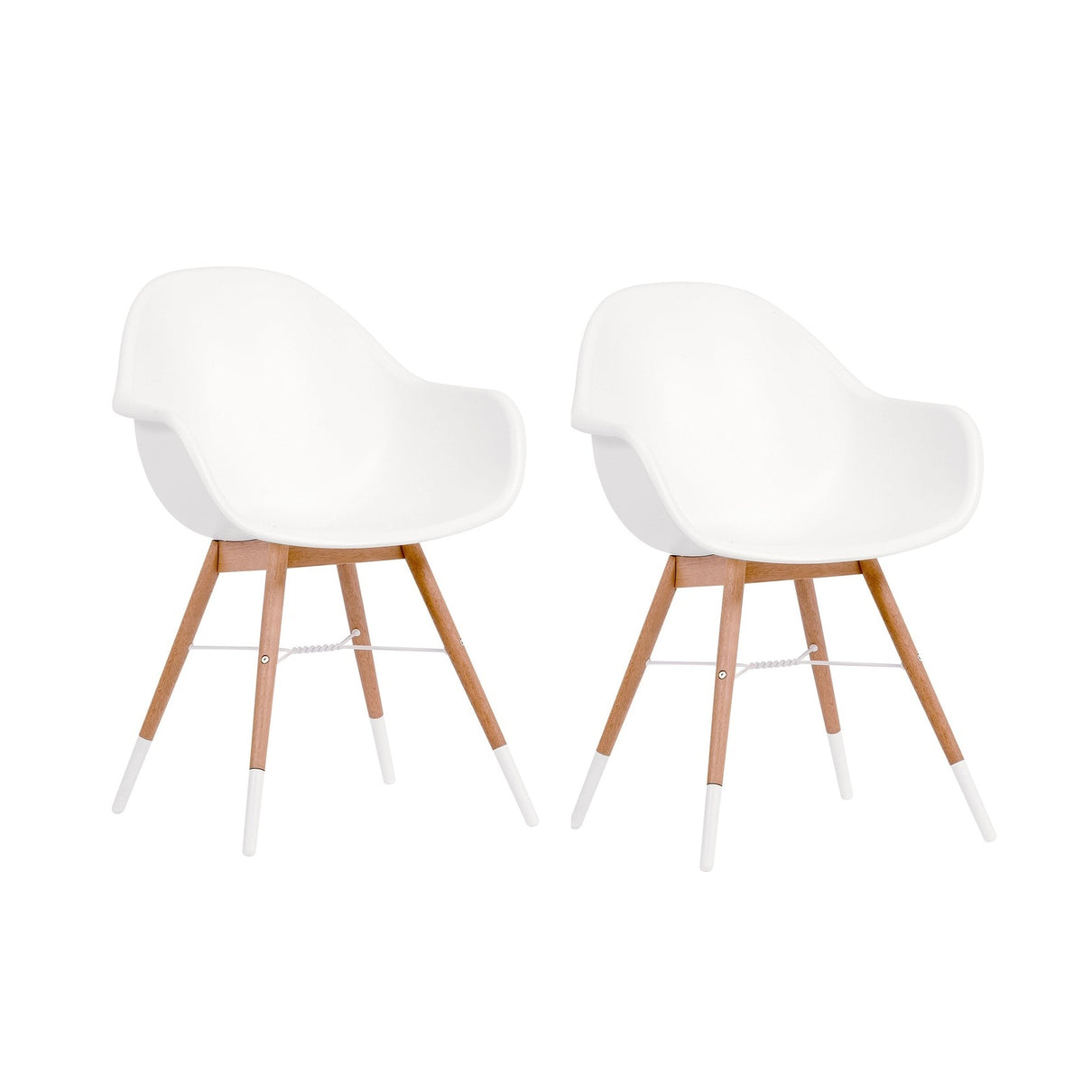 Midtown Concept Klarion Teak Table & Chamonix Carver Armchair - KLARION_6CHAMARM