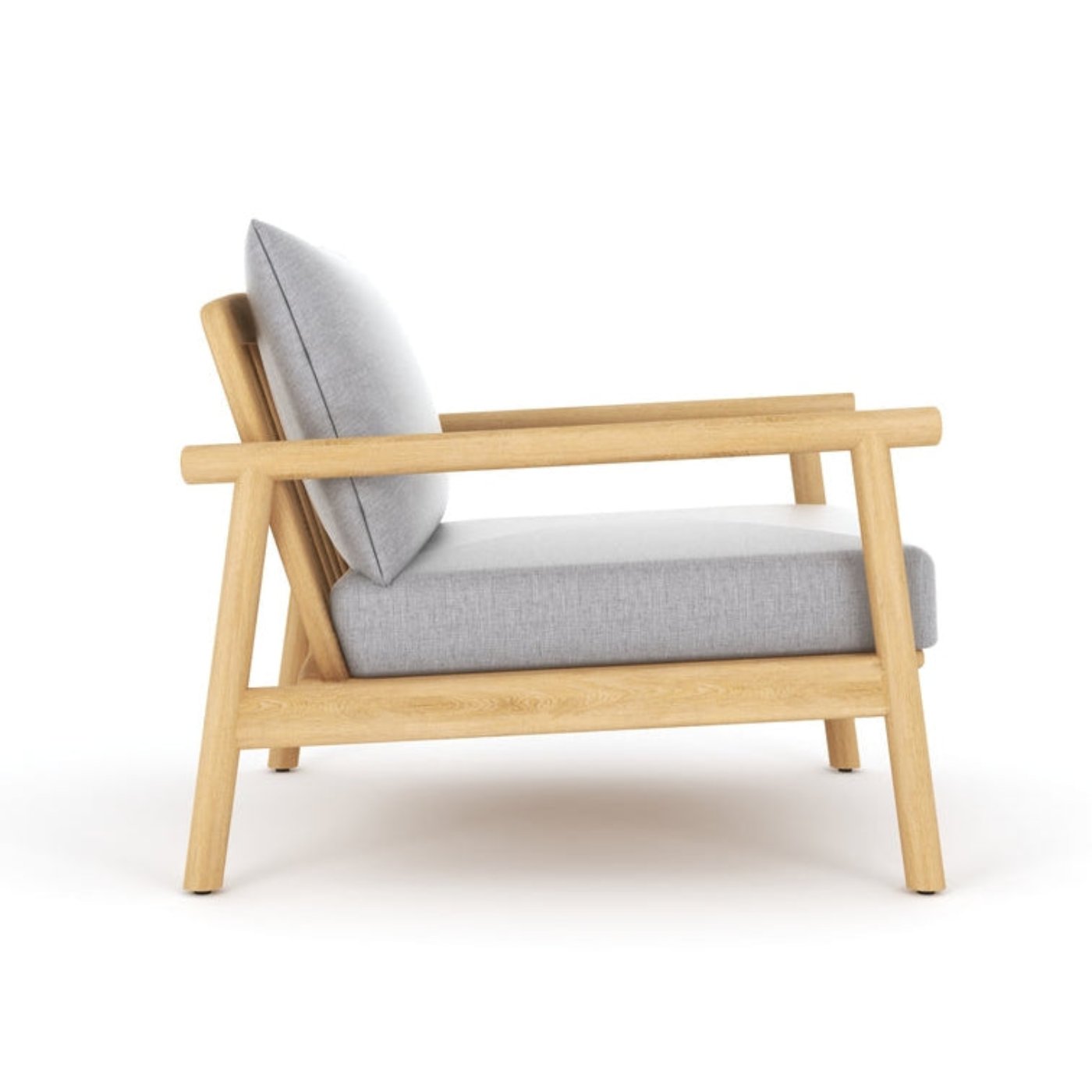 Royal Teak Collection Seville Club Chair with Granite Cushions - SEVCC-G