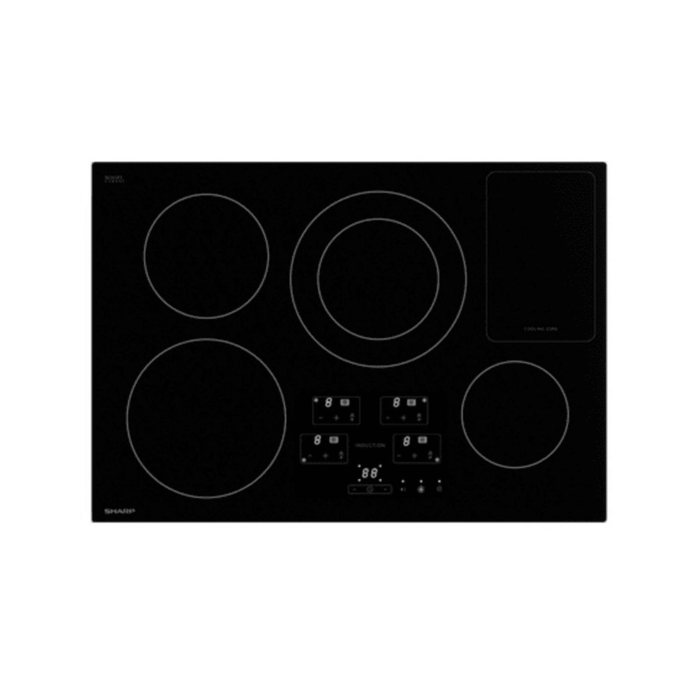 Sharp USA 30 in. Width Cooktop, European Black Mirror Finish Made with Premium SCHOTT Glass - SDH3042DB