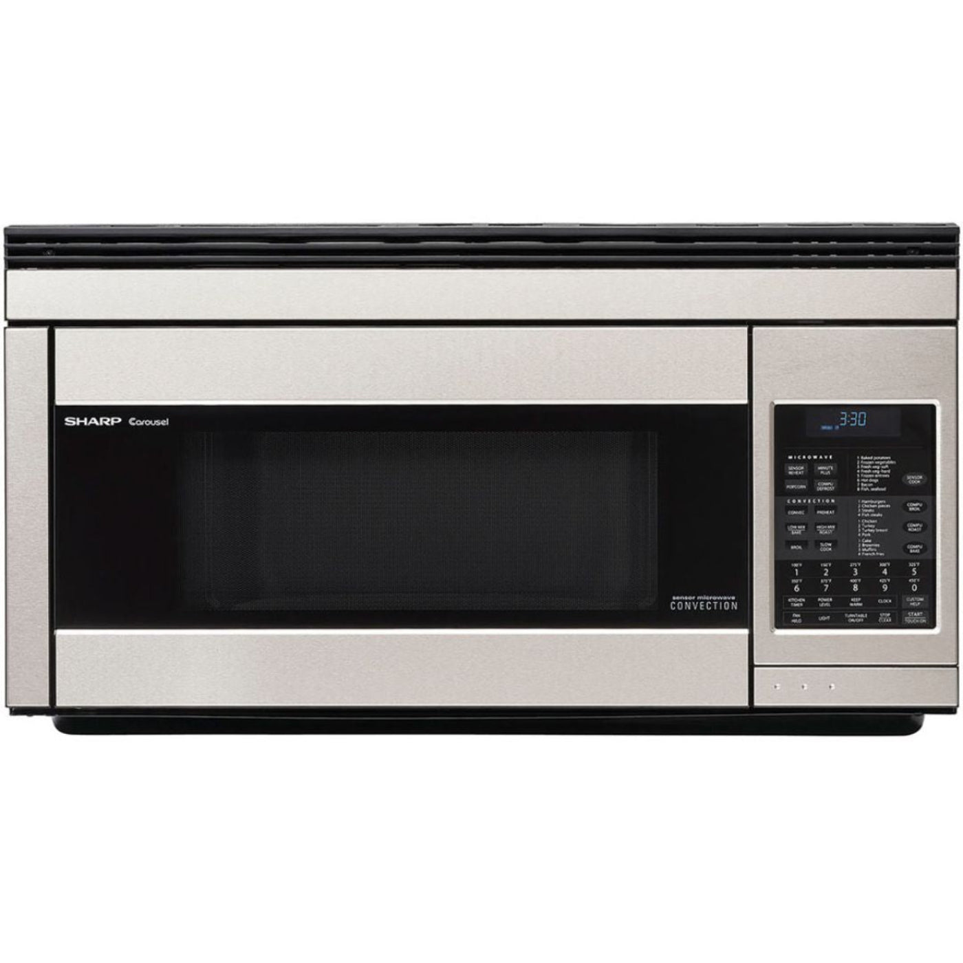 Sharp 1.1 cu. ft. 850W 30 in. Over-the-Range Convection Microwave in Stainless Steel - R1874T