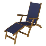 Royal Teak Collection Sling Steamer- Navy Sling - STSLN