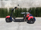 SoverSky T7.0 60V 2000W Fat Tire Electric Trike Scooter - SOV-T70-RED