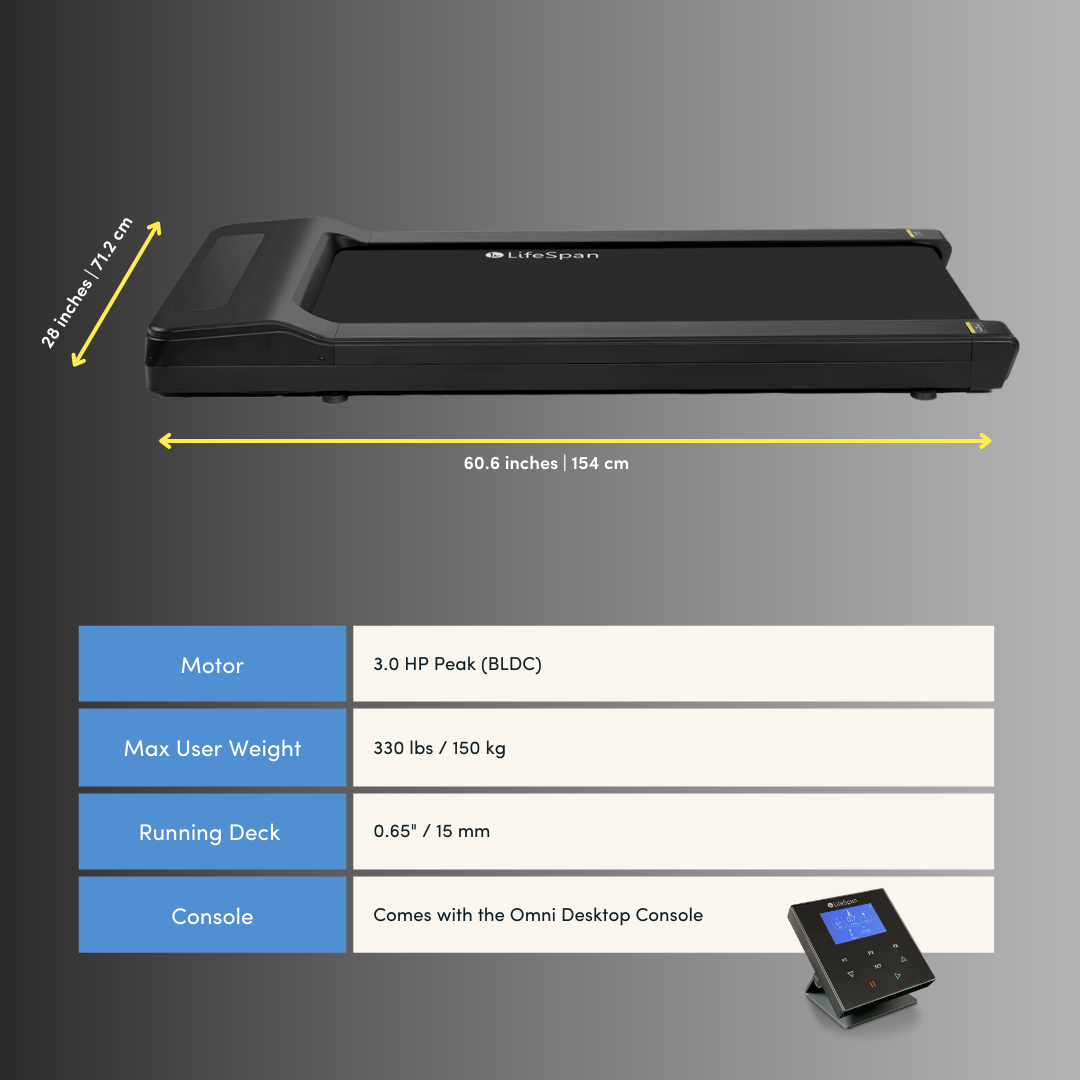 TR1200-GlowUp Under Desk Treadmill