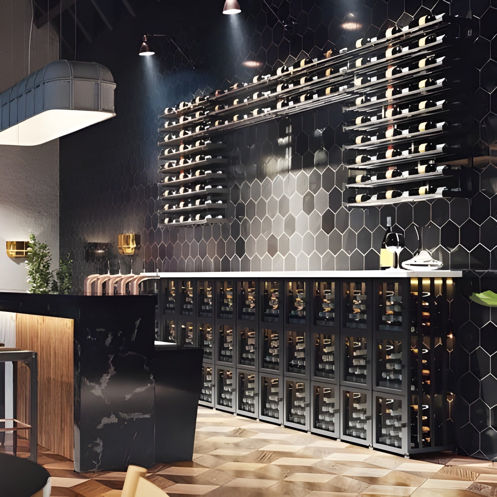 Vintage View Case &amp; Crate Locker 3 (freestanding wine bottle storage for larger collections)