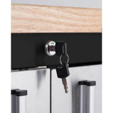 Trinity TLS-7205 72x19 Black & Stainless Steel Rolling Workbench - TLS-7205