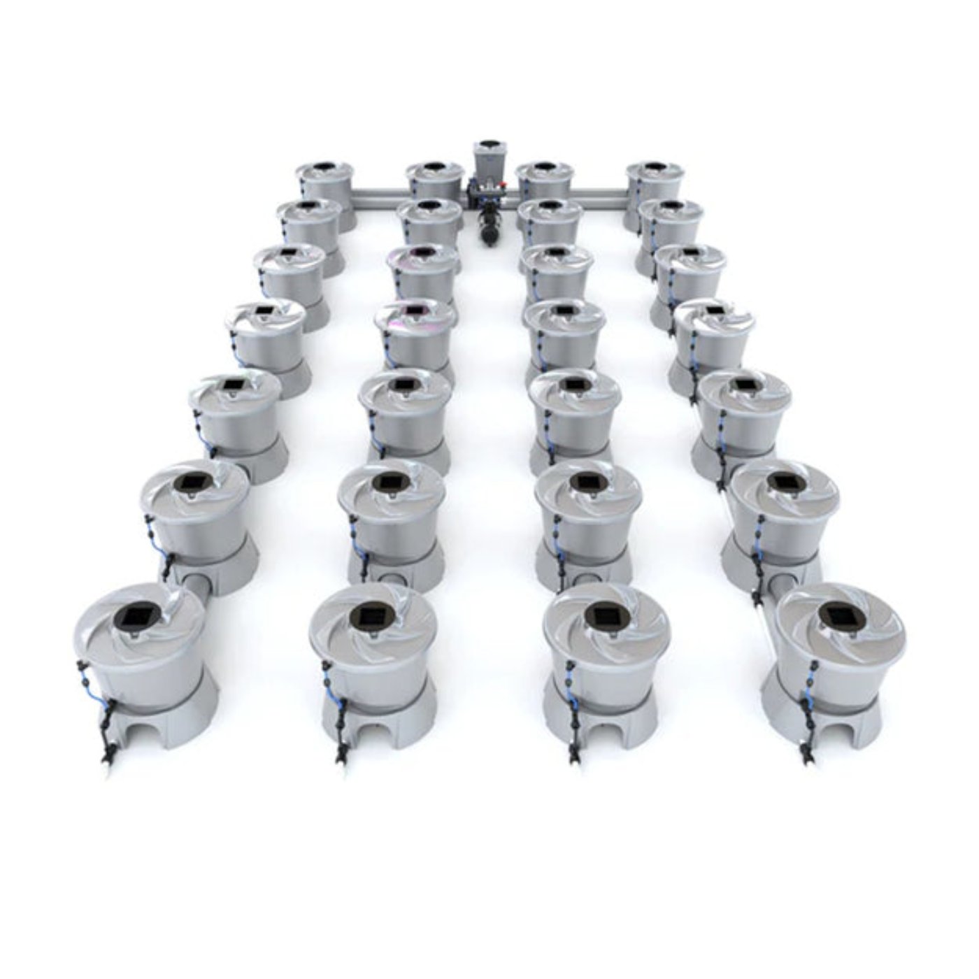 Alien Hydroponics V-System 28 Pot 4 Row Kit Rdwc Hydroponic System -9167