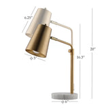 Vazquez 20″ Brass Desk Lamp